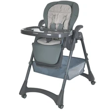 Стульчик для кормления El Camino Steady ME 1177 Total Gray темно-серый